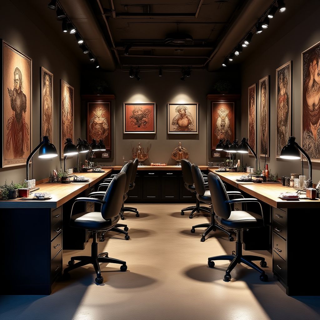 Interior del estudio CROYDON TATTOO LIMITED