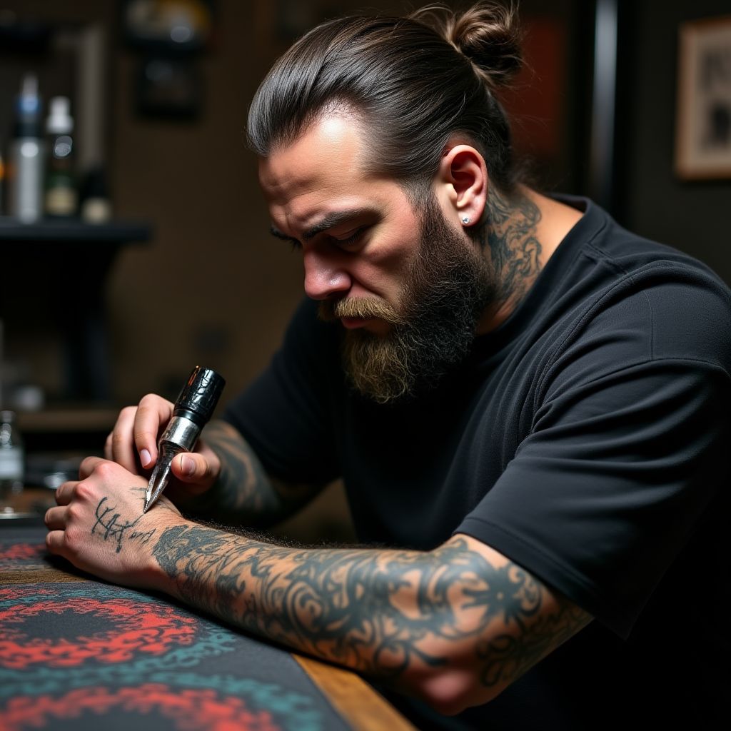 Artista de tatuajes Mateo Rivas