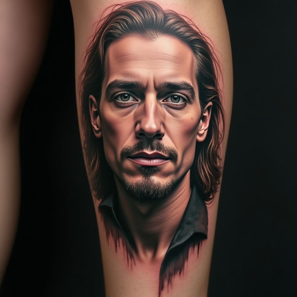 Tatuaje de retrato realista